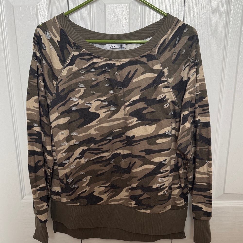 Dex Brown Camouflage Sweatshirt